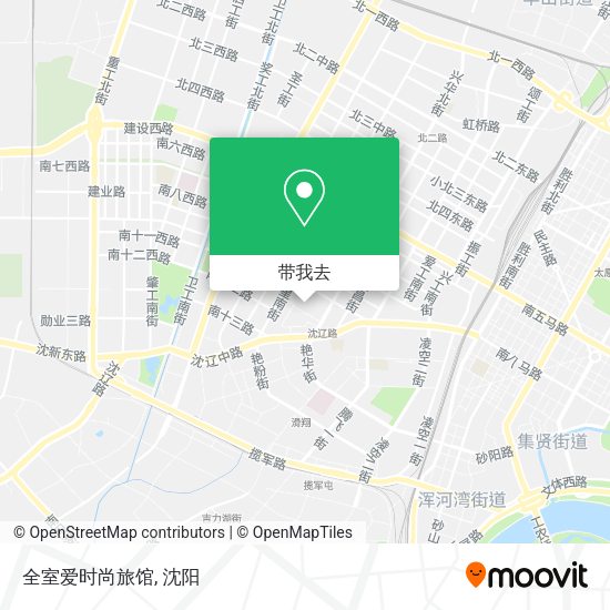 全室爱时尚旅馆地图