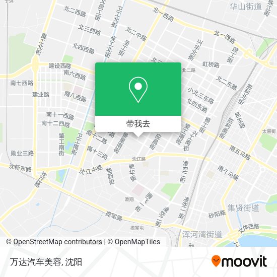 万达汽车美容地图