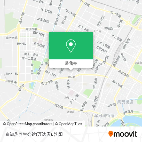 泰知足养生会馆(万达店)地图