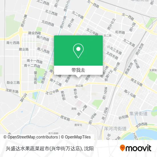 兴盛达水果蔬菜超市(兴华街万达店)地图
