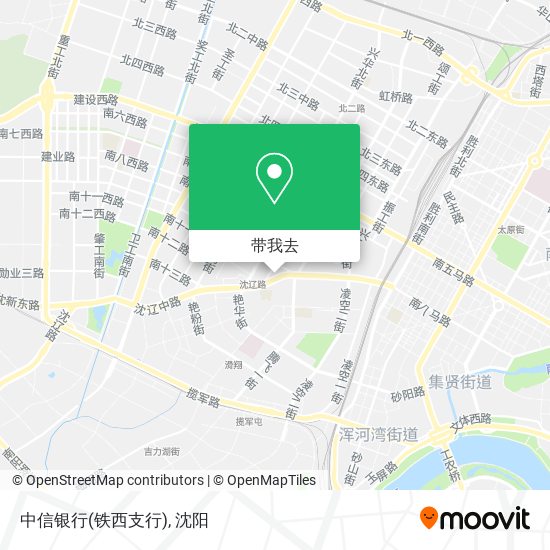 中信银行(铁西支行)地图