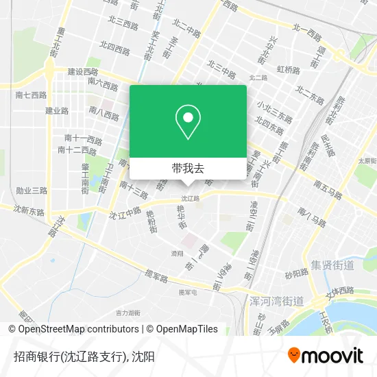 招商银行(沈辽路支行)地图