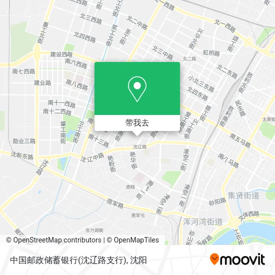 中国邮政储蓄银行(沈辽路支行)地图