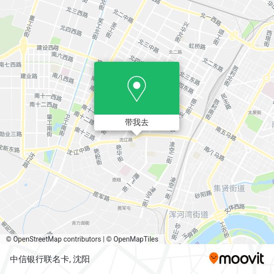 中信银行联名卡地图