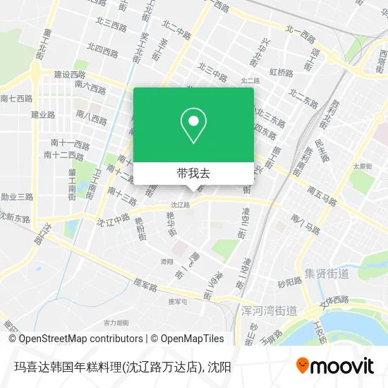 玛喜达韩国年糕料理(沈辽路万达店)地图