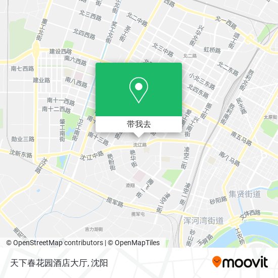 天下春花园酒店大厅地图