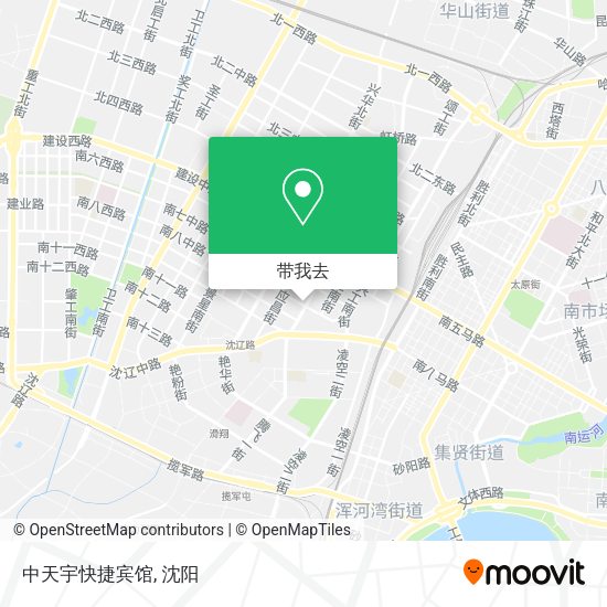 中天宇快捷宾馆地图