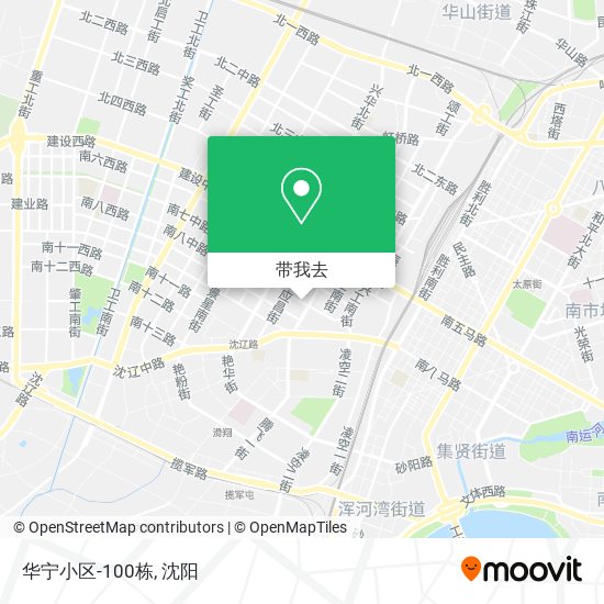 华宁小区-100栋地图