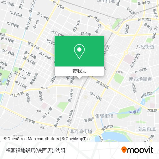 福源福地饭店(铁西店)地图