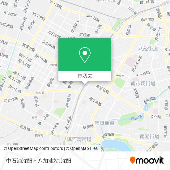中石油沈阳南八加油站地图