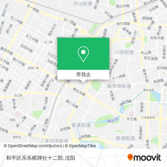 和平区乐乐棋牌社十二部地图