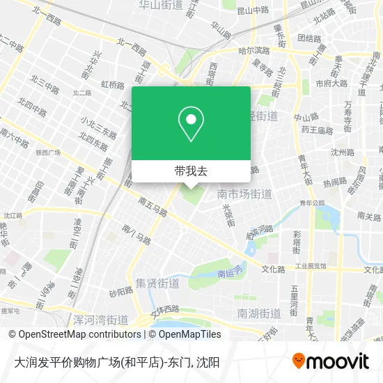 大润发平价购物广场(和平店)-东门地图