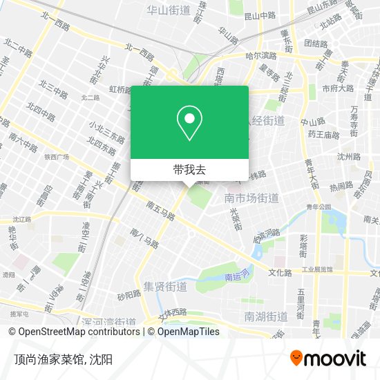 顶尚渔家菜馆地图
