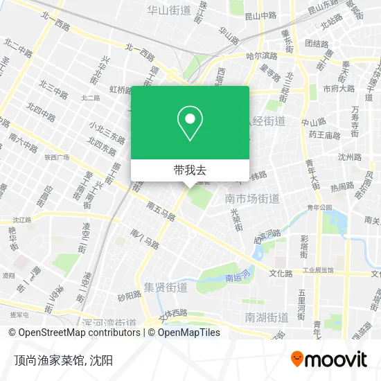 顶尚渔家菜馆地图