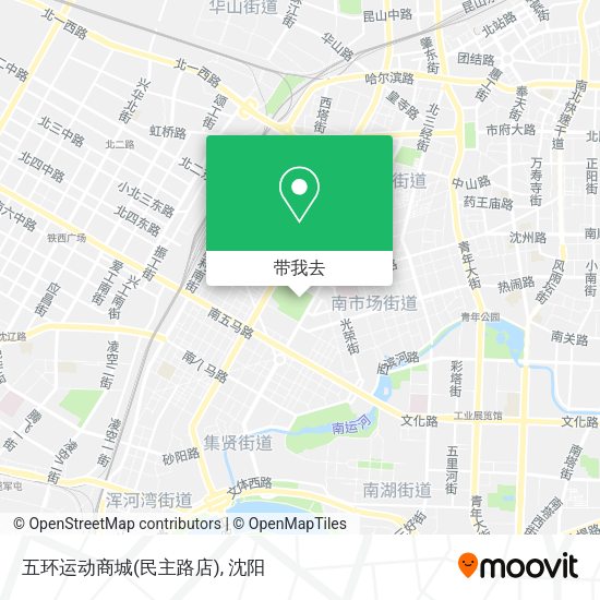 五环运动商城(民主路店)地图