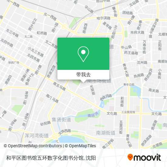 和平区图书馆五环数字化图书分馆地图
