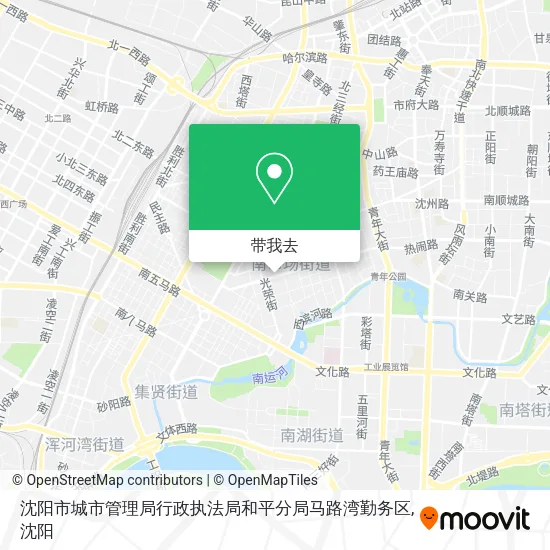 沈阳市城市管理局行政执法局和平分局马路湾勤务区地图