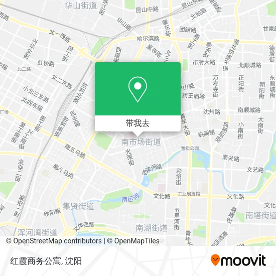 红霞商务公寓地图