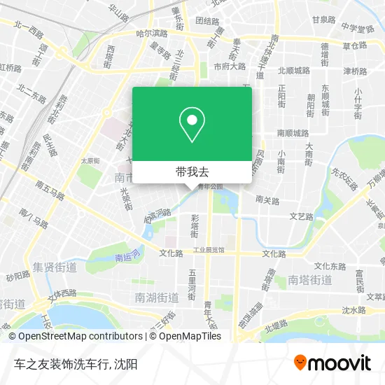 车之友装饰洗车行地图