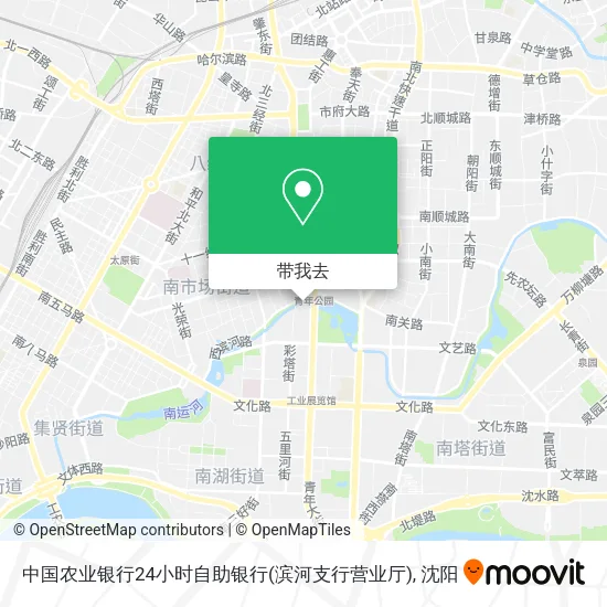 中国农业银行24小时自助银行(滨河支行营业厅)地图