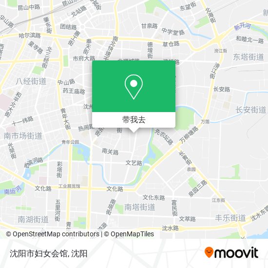 沈阳市妇女会馆地图