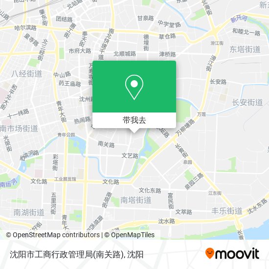 沈阳市工商行政管理局(南关路)地图