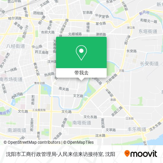 沈阳市工商行政管理局-人民来信来访接待室地图