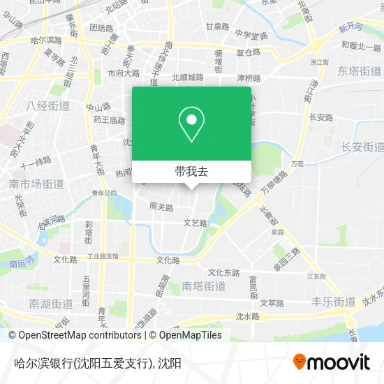 哈尔滨银行(沈阳五爱支行)地图