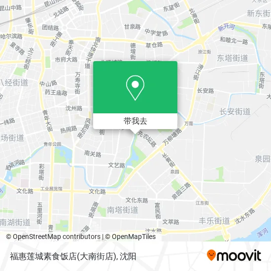 福惠莲城素食饭店(大南街店)地图