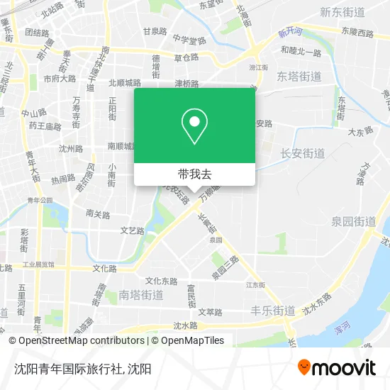 沈阳青年国际旅行社地图