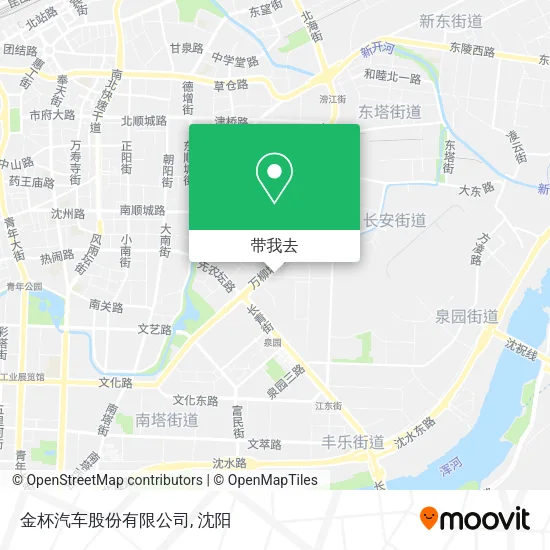 金杯汽车股份有限公司地图