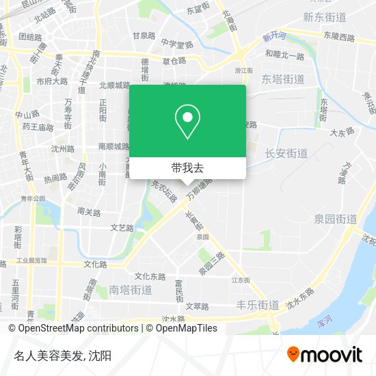 名人美容美发地图