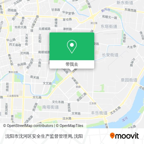 沈阳市沈河区安全生产监督管理局地图