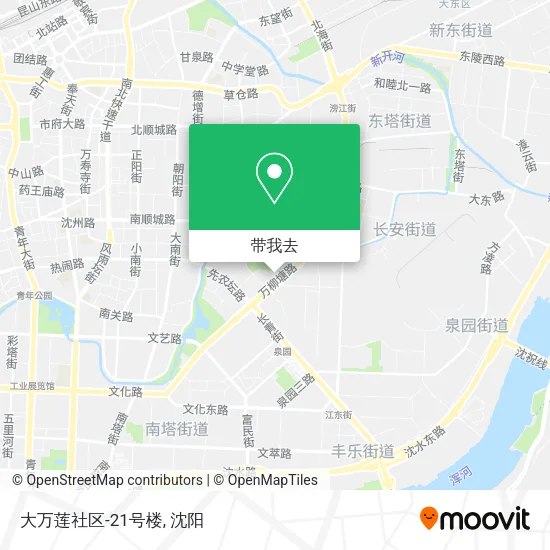 大万莲社区-21号楼地图
