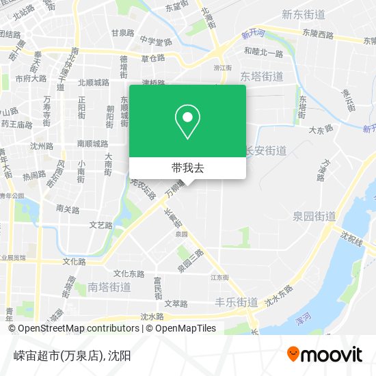嵘宙超市(万泉店)地图