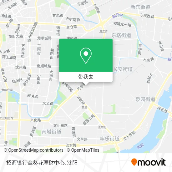 招商银行金葵花理财中心地图