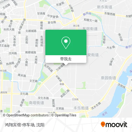 鸿翔宾馆-停车场地图