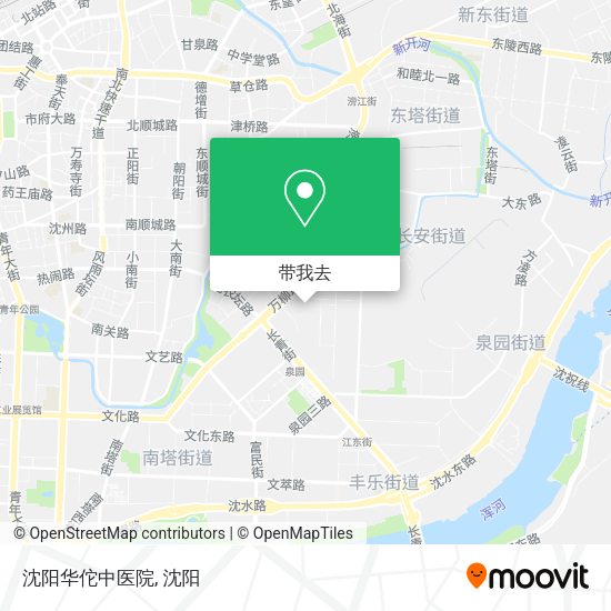 沈阳华佗中医院地图