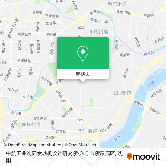 中航工业沈阳发动机设计研究所-六〇六所家属区地图