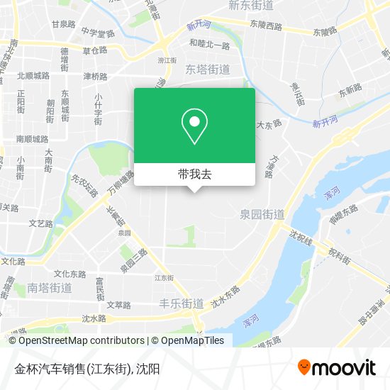 金杯汽车销售(江东街)地图