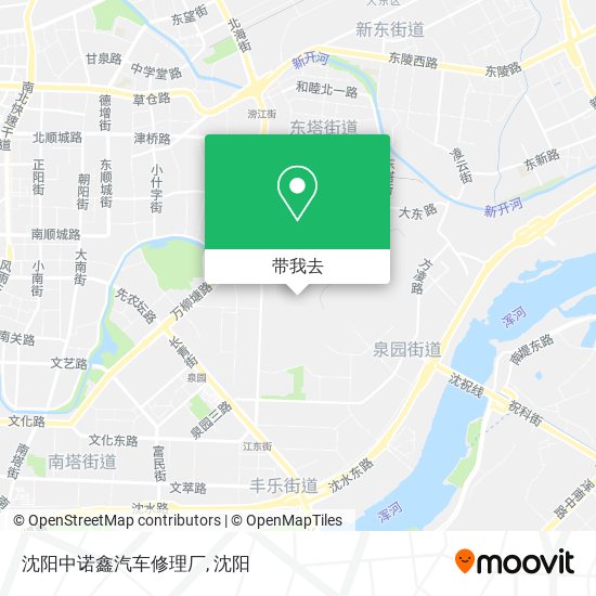 沈阳中诺鑫汽车修理厂地图