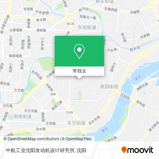中航工业沈阳发动机设计研究所地图