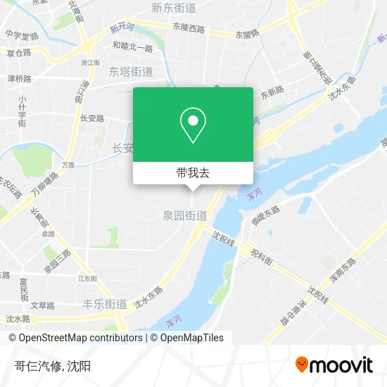 哥仨汽修地图