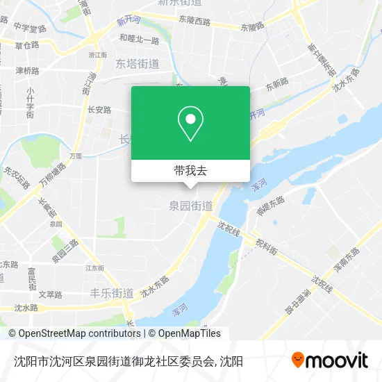 沈阳市沈河区泉园街道御龙社区委员会地图