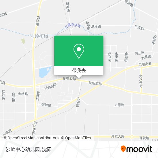 沙岭中心幼儿园地图