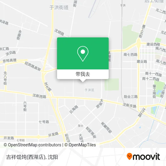 吉祥馄饨(西湖店)地图