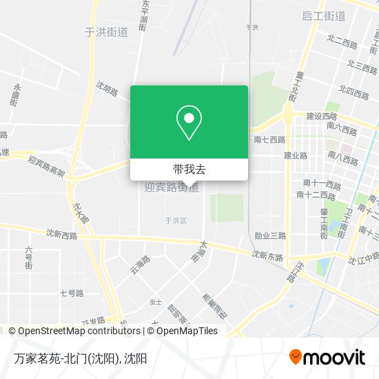 万家茗苑-北门(沈阳)地图