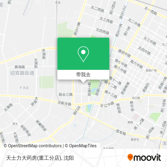 天士力大药房(重工分店)地图