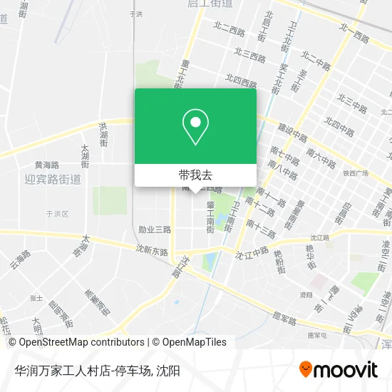 华润万家工人村店-停车场地图