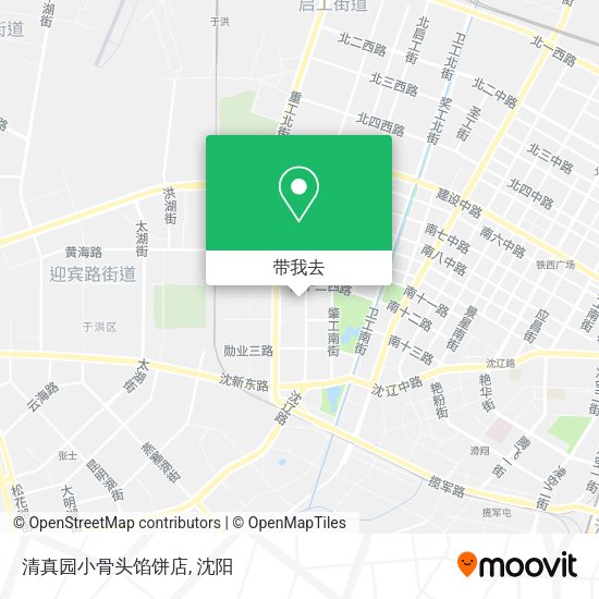清真园小骨头馅饼店地图